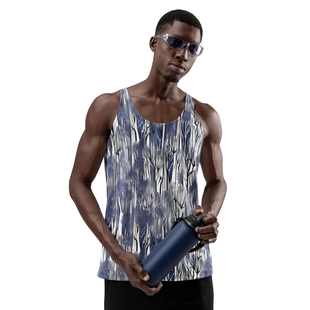 Bluewood Veil on Men's Tank Top — Front