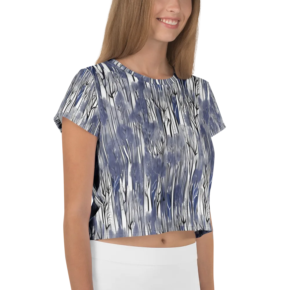 Bluewood Veil on Crop Tee — Right