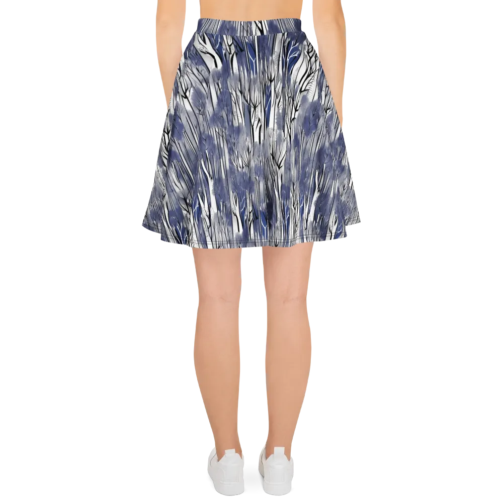 Bluewood Veil on Skater Skirt — Back
