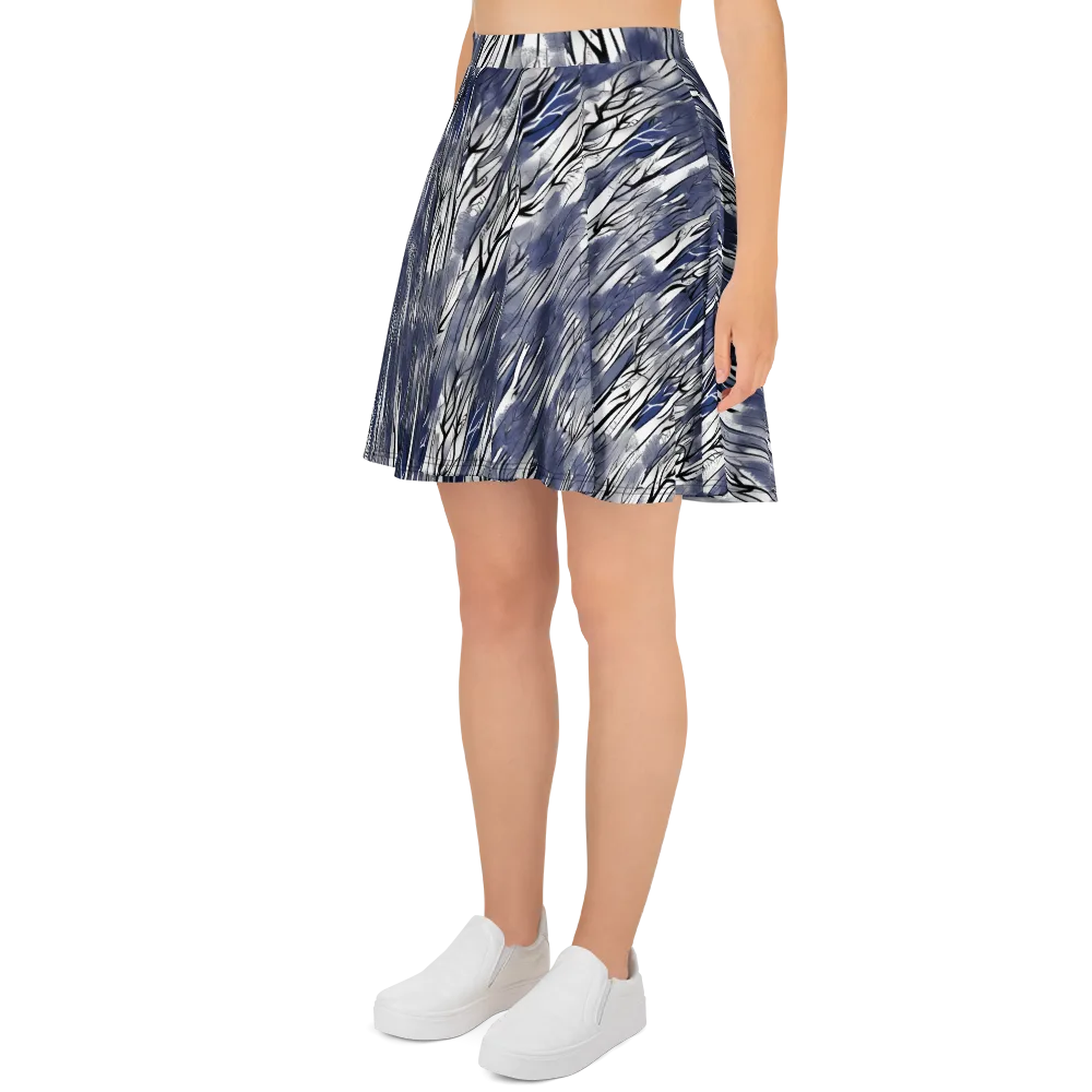 Bluewood Veil on Skater Skirt — Left