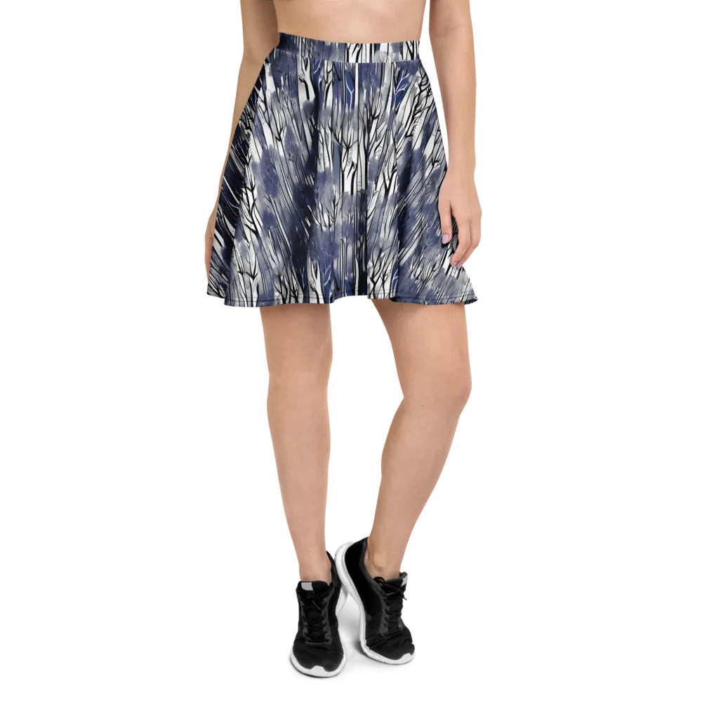 Bluewood Veil on Skater Skirt — Front