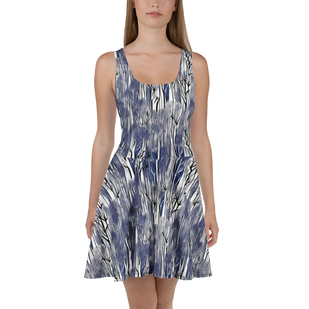 Bluewood Veil on Skater Dress — Front