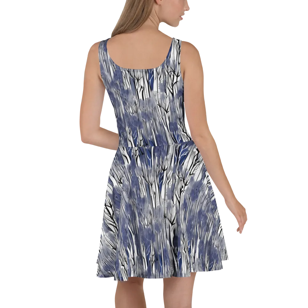 Bluewood Veil on Skater Dress — Back