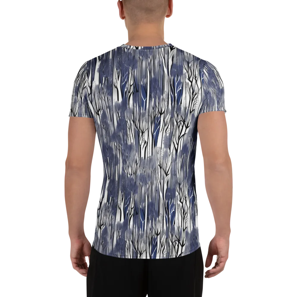 Bluewood Veil on Men's Athletic T-Shirt — Back