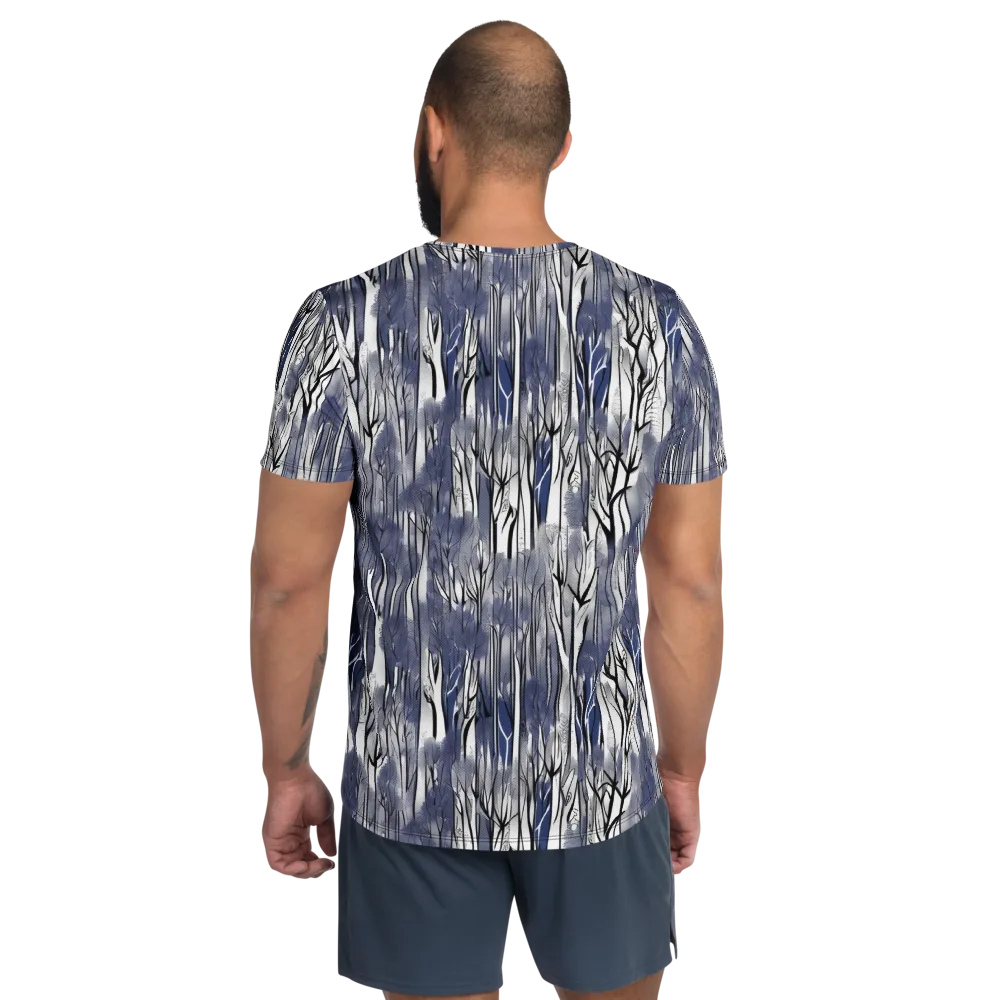 Bluewood Veil on Men's Athletic T-Shirt — Back