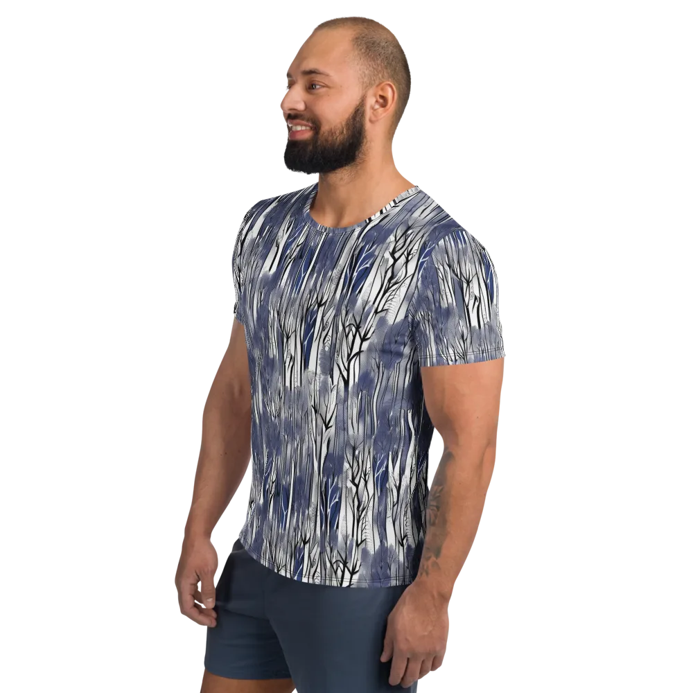 Bluewood Veil on Men's Athletic T-Shirt — Left