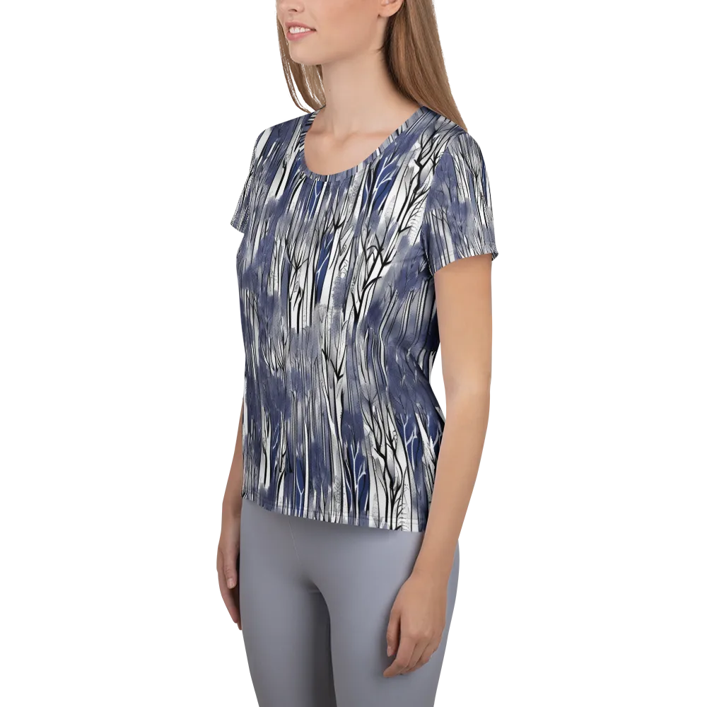 Bluewood Veil on Women's Athletic T-Shirt — Left