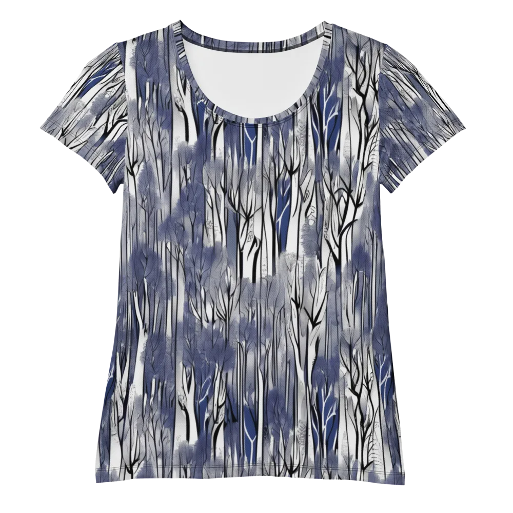 Bluewood Veil on Women's Athletic T-Shirt — Front