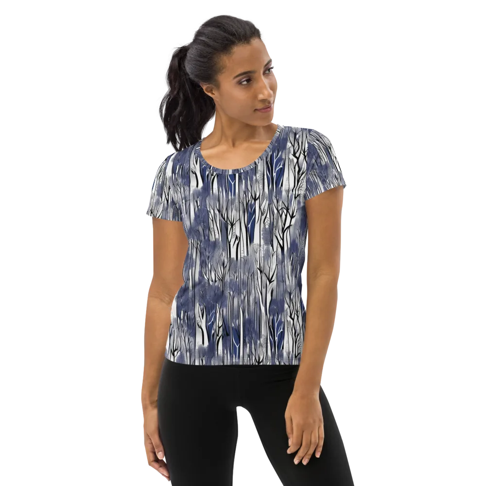 Bluewood Veil on Women's Athletic T-Shirt — Front