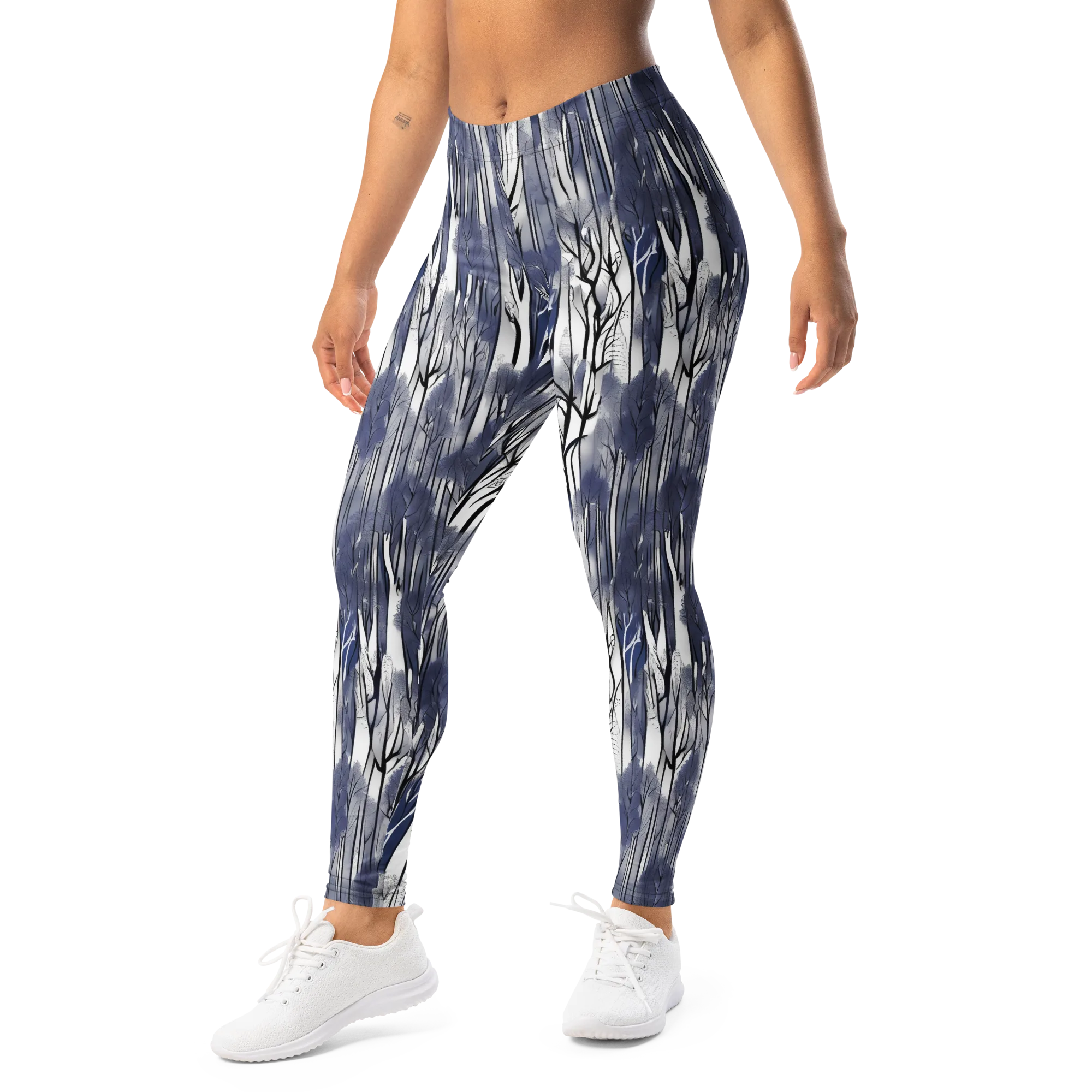 Bluewood Veil on Leggings — Left Front