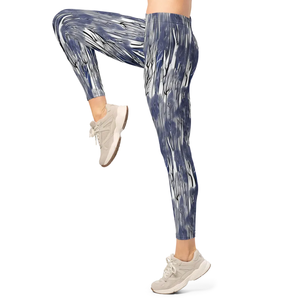Bluewood Veil on Leggings — Left