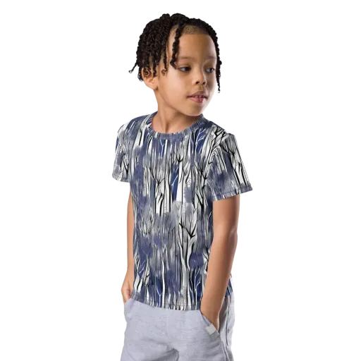Bluewood Veil on a Kids Crew Neck T-Shirt