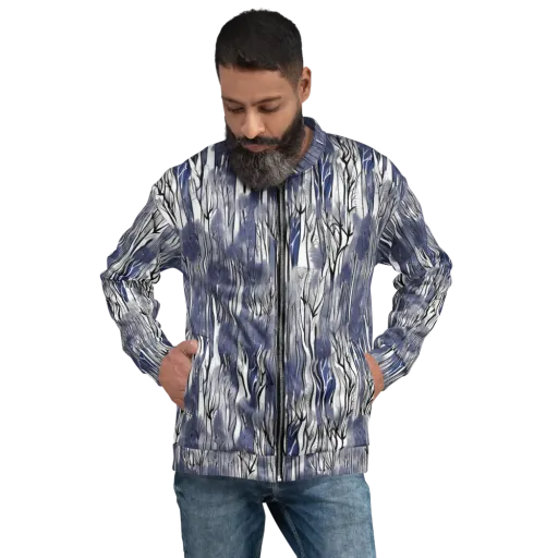 Bluewood Veil on a Bomber Jacket