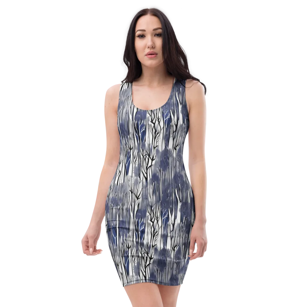 Bluewood Veil on Bodycon Dress — Front