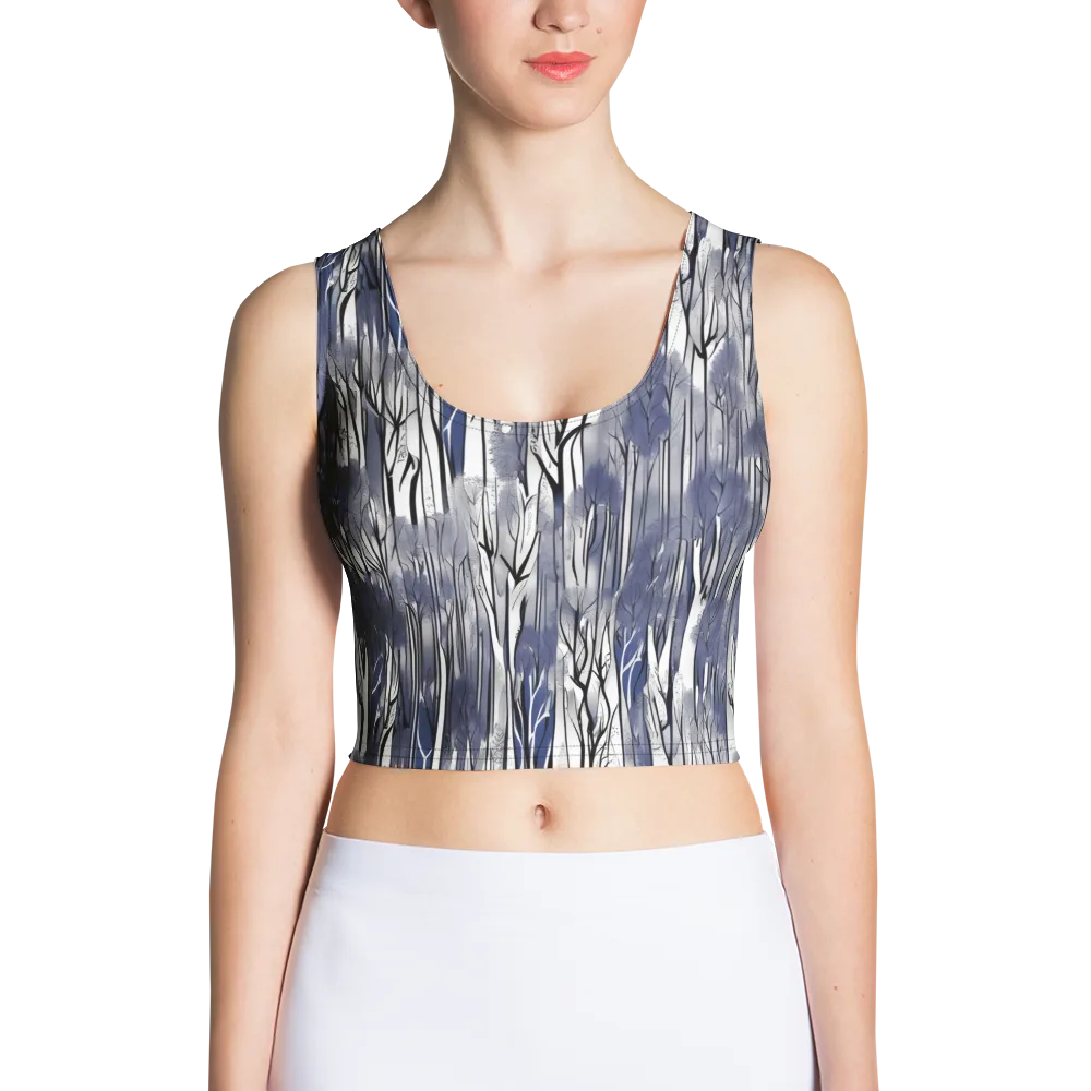 Bluewood Veil on Crop Top — Front