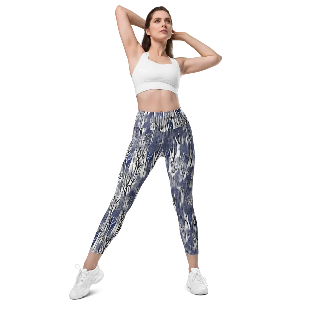 Bluewood Veil on Leggings with Pockets — Front