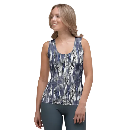 Bluewood Veil on a Women's Tank Top