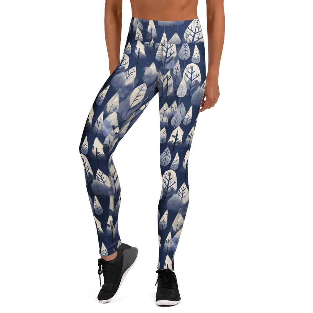Winter Forest on Yoga Leggings — Front