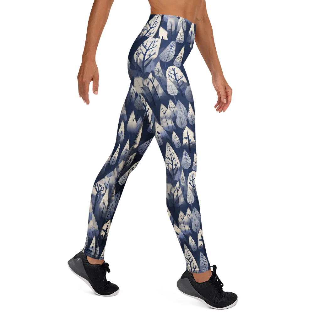 Winter Forest on Yoga Leggings — Right