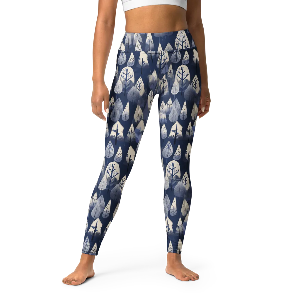 Winter Forest on Yoga Leggings — Front