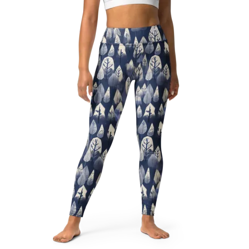 Winter Forest on a Yoga Leggings
