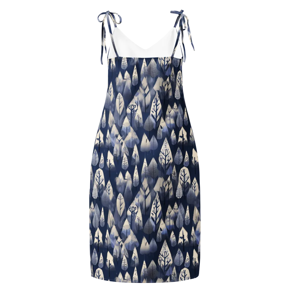 Winter Forest on Slip Dress — Back