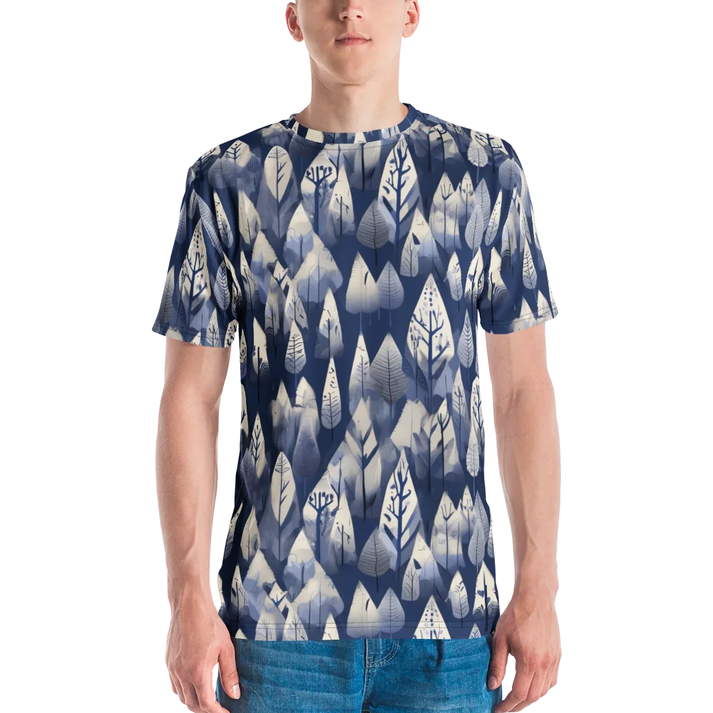 Winter Forest on Men's Crew Neck T-Shirt — Front