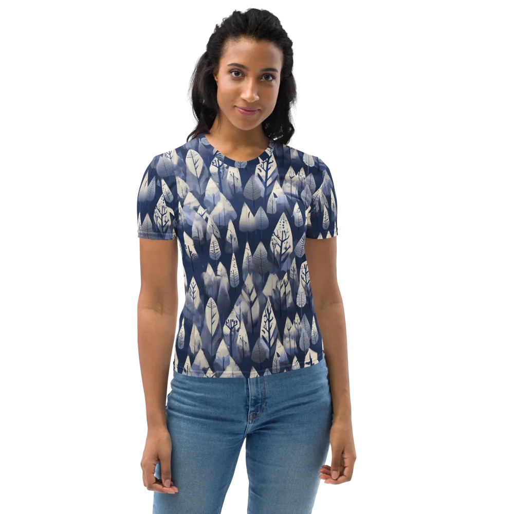 Winter Forest on Women's Crew Neck T-Shirt — Front