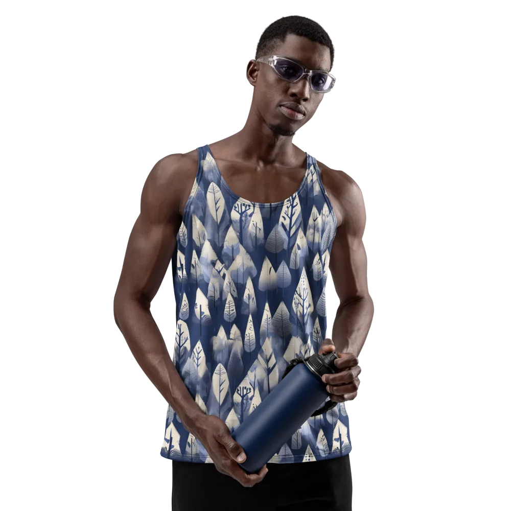 Winter Forest on Men's Tank Top — Front