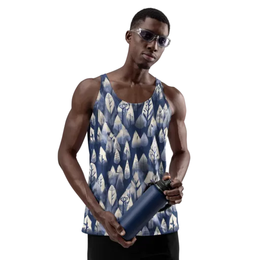 Winter Forest on a Men's Tank Top