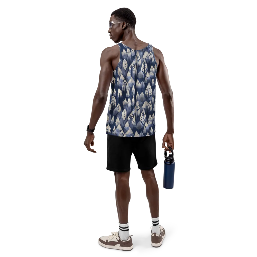 Winter Forest on Men's Tank Top — Back