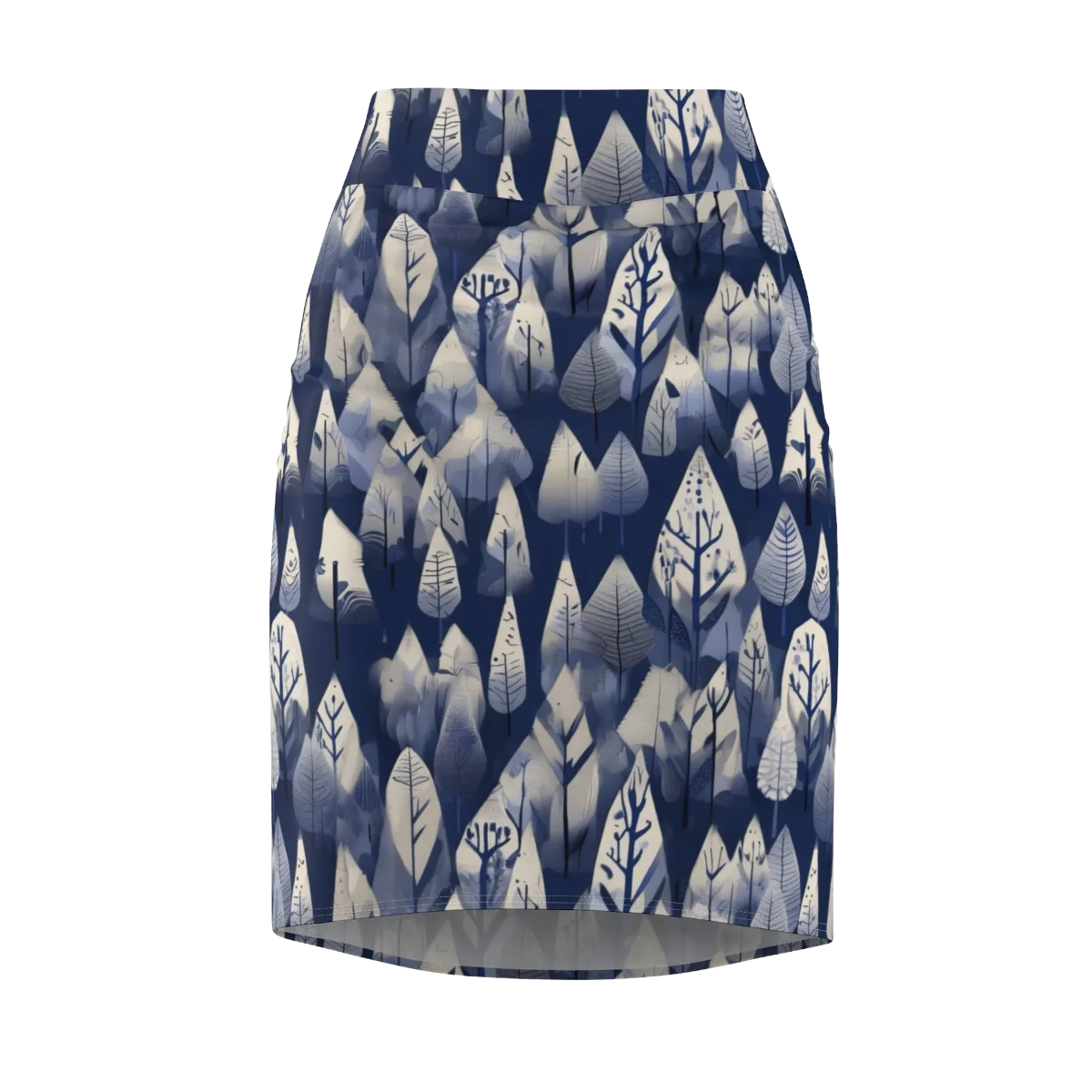 Winter Forest on Pencil Skirt — Front