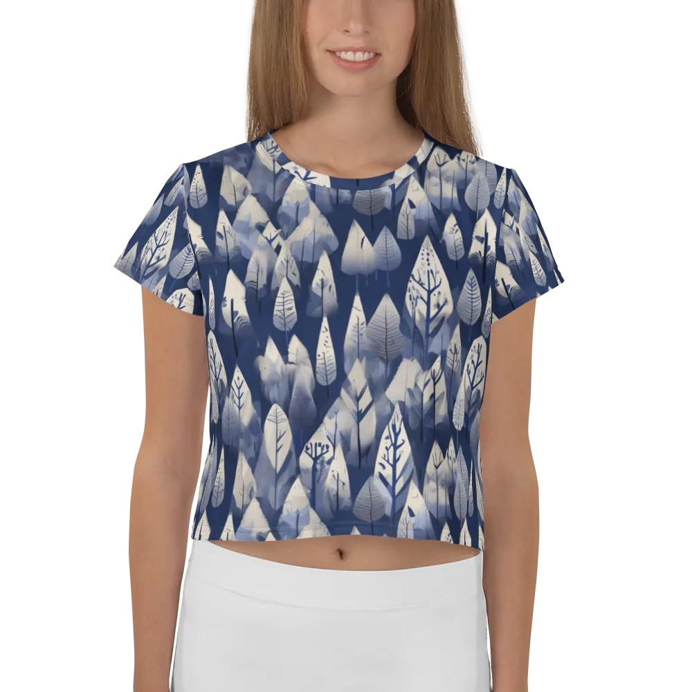 Winter Forest on Crop Tee — Front