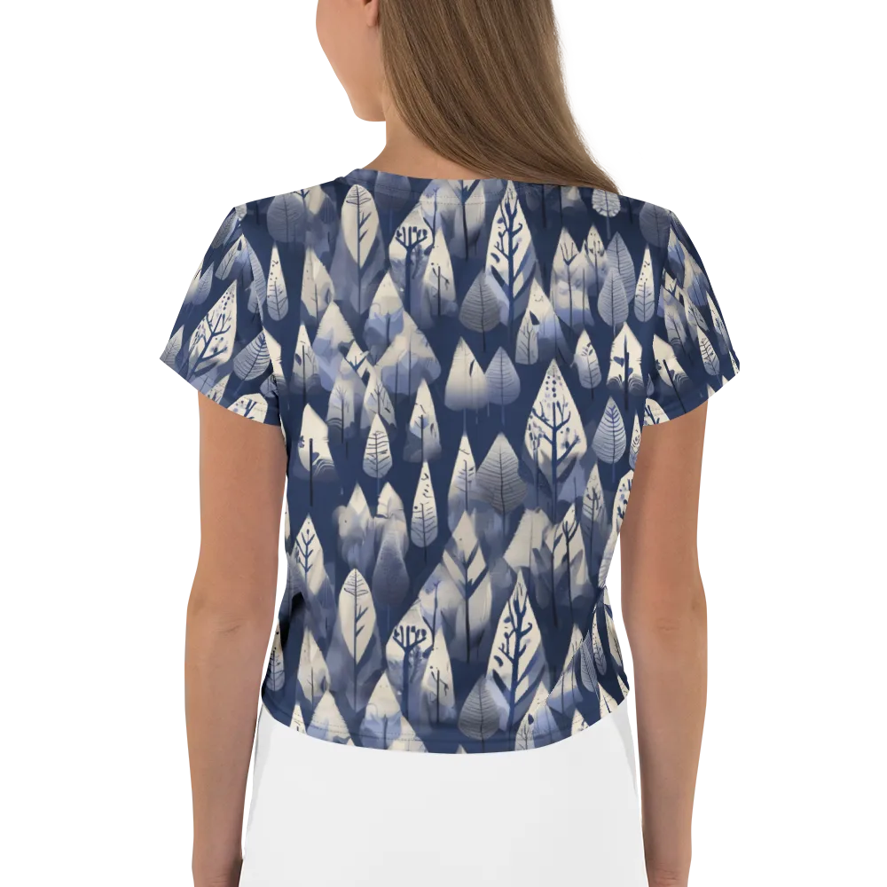Winter Forest on Crop Tee — Back