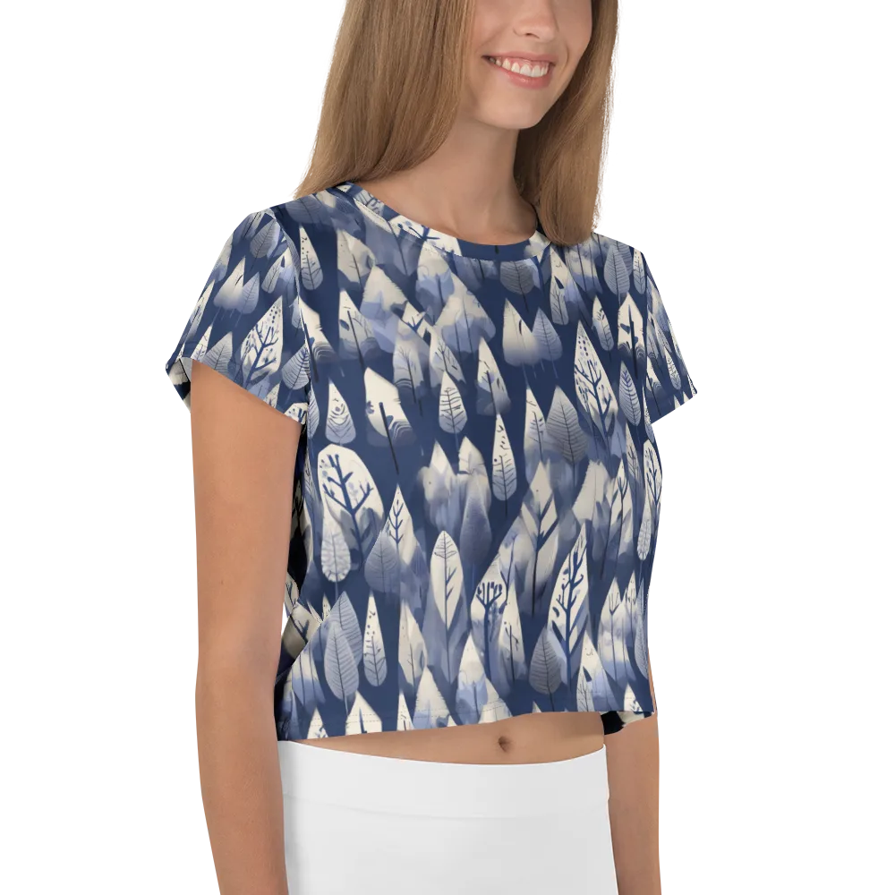 Winter Forest on Crop Tee — Right