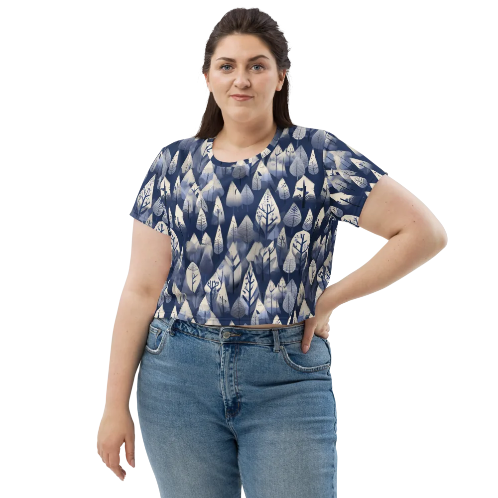 Winter Forest on Crop Tee — Front