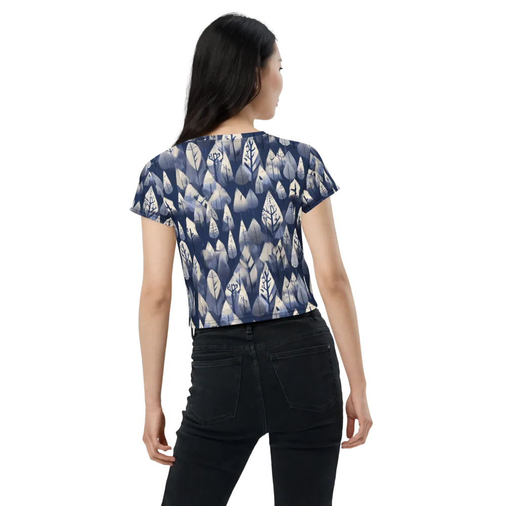 Winter Forest on Crop Tee — Back