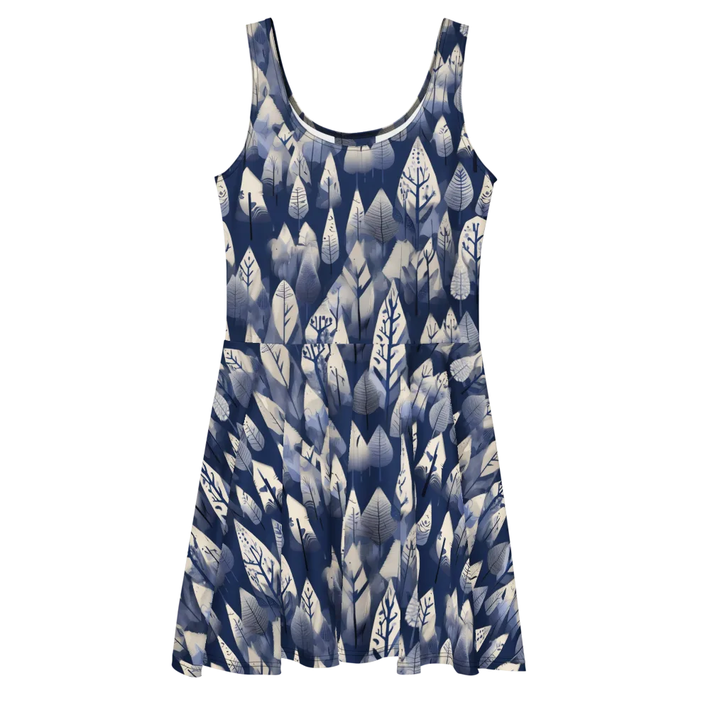 Winter Forest on Skater Dress — Front