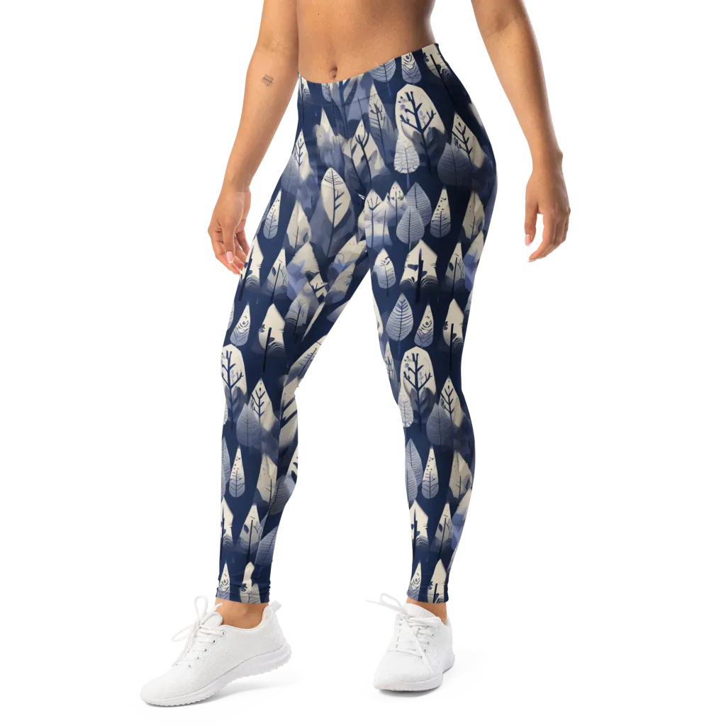 Winter Forest on Leggings — Left Front