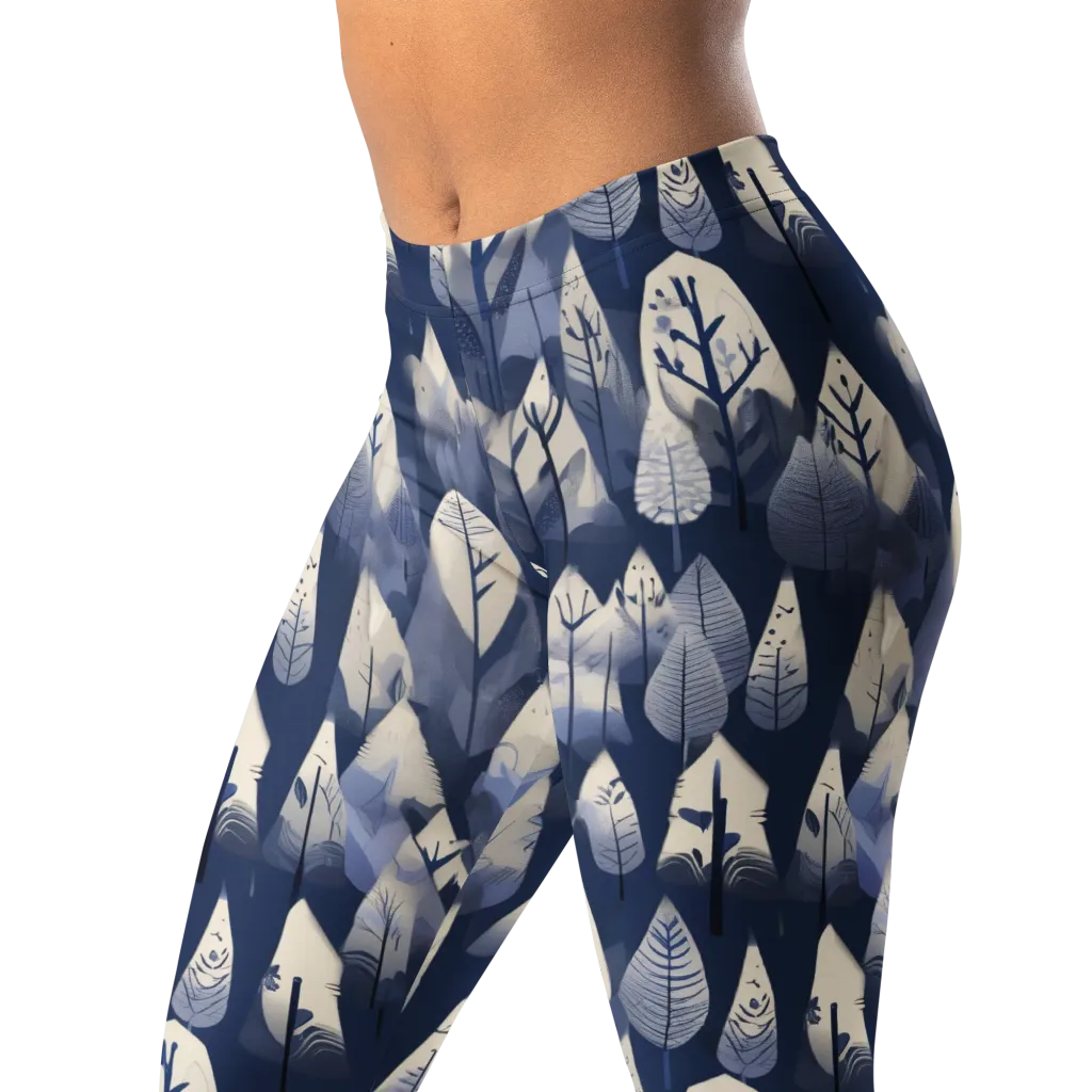 Winter Forest on Leggings — Left Front