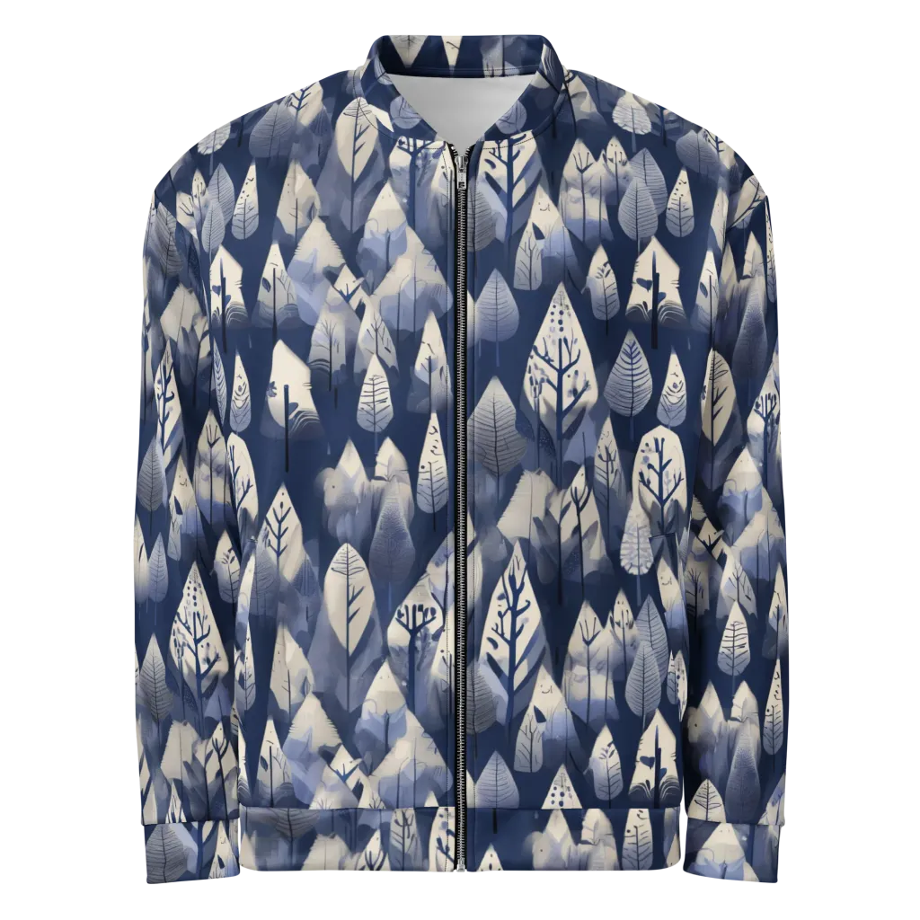 Winter Forest on Bomber Jacket — Front