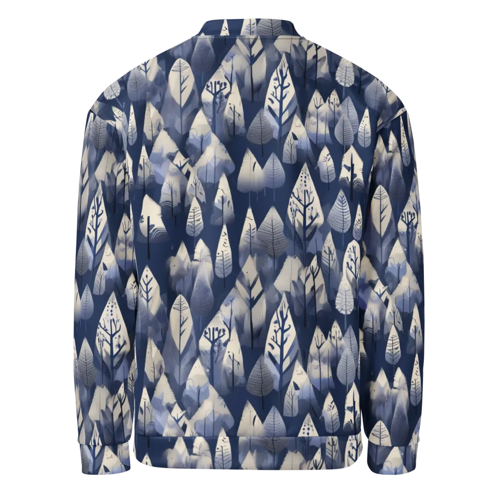 Winter Forest on Bomber Jacket — Back