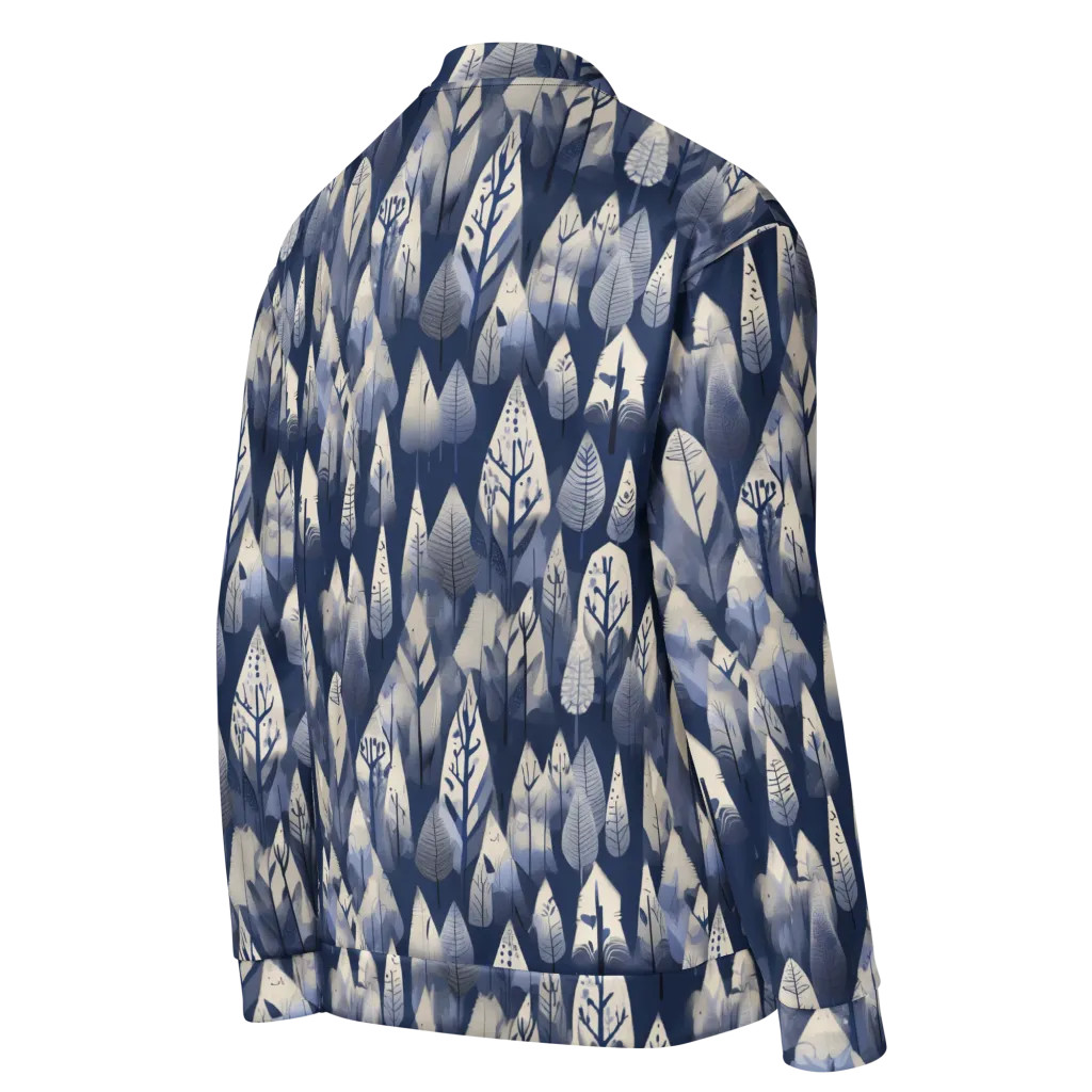 Winter Forest on Bomber Jacket — Right Back