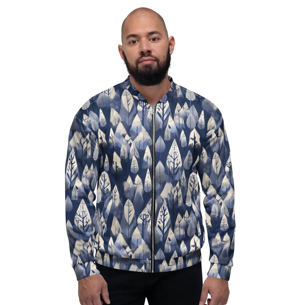 Winter Forest on Bomber Jacket — Front