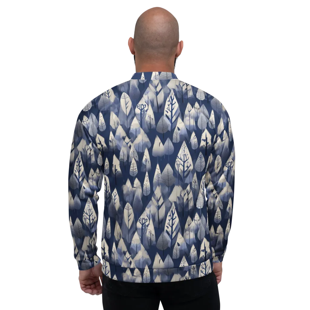 Winter Forest on Bomber Jacket — Back