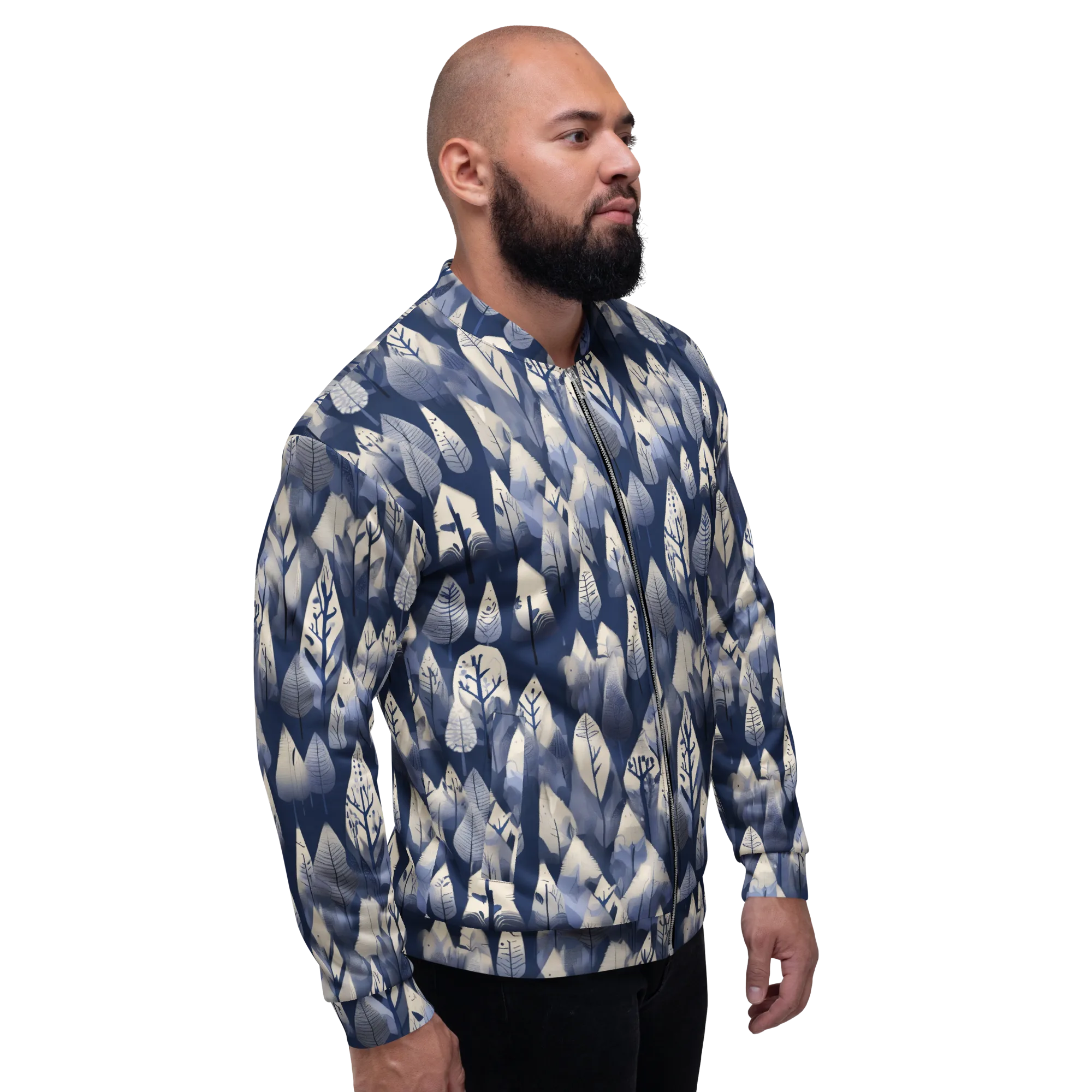 Winter Forest on Bomber Jacket — Right