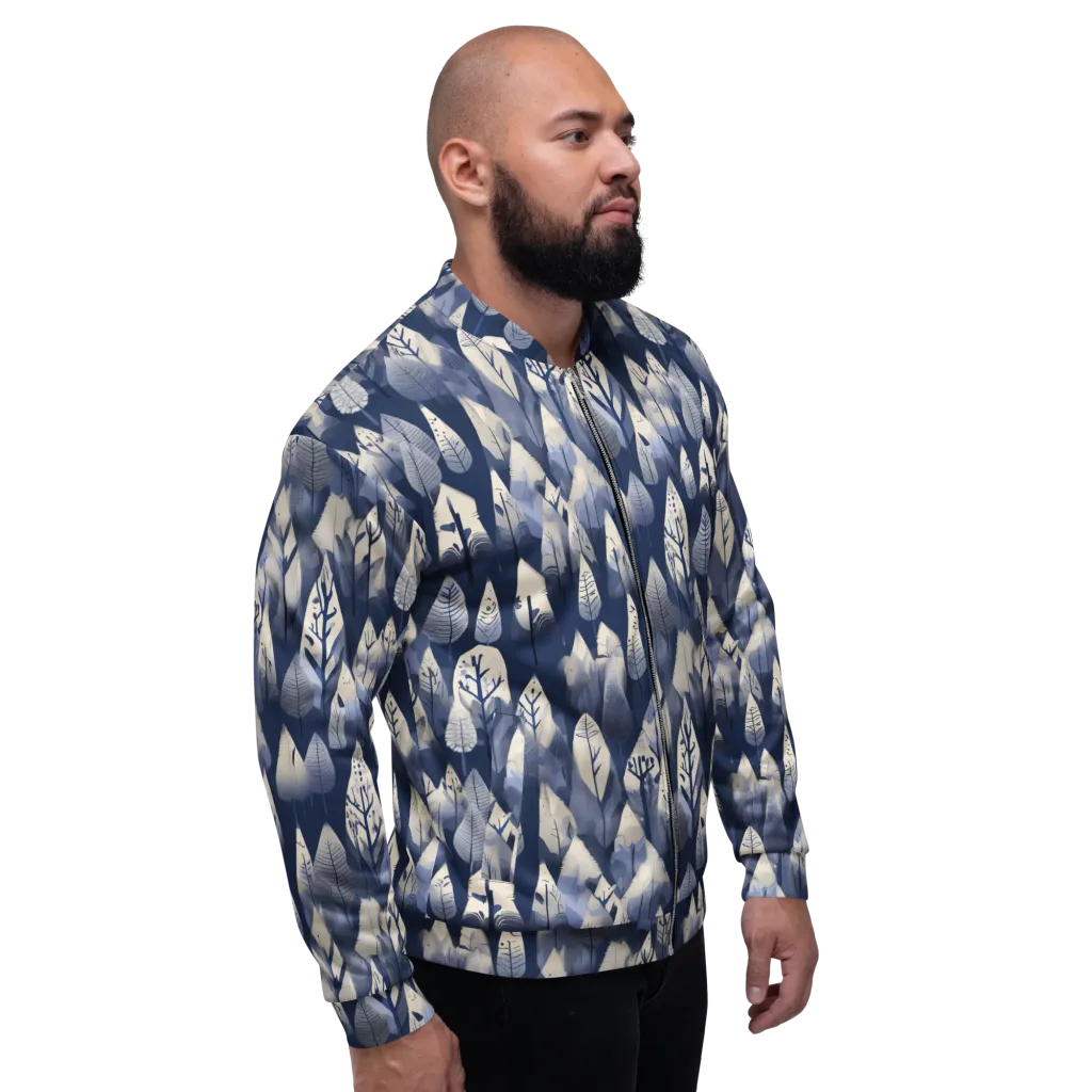 Winter Forest on Bomber Jacket — Right