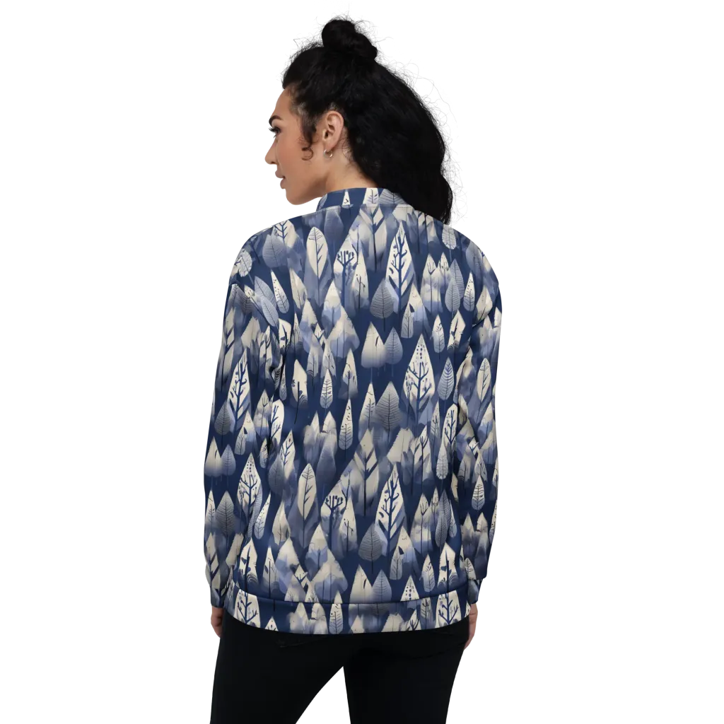 Winter Forest on Bomber Jacket — Back