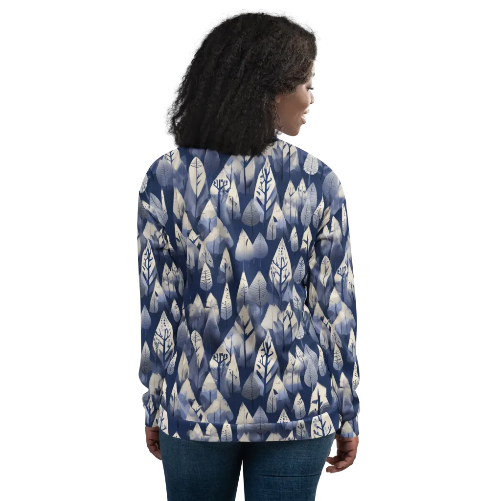 Winter Forest on Bomber Jacket — Back