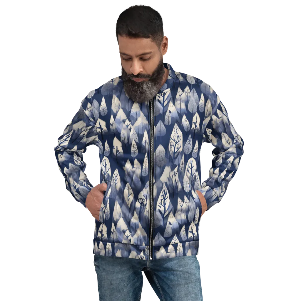 Winter Forest on Bomber Jacket — Front